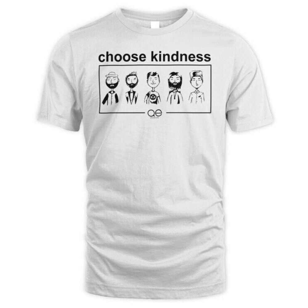 Queer Eye T-Shirt Rainbow Adult Unisex Small White Choose Kindness Cast LGBT NWT